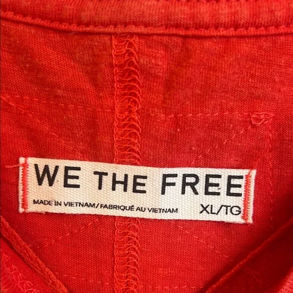 We The Free Bright Coral Short Sleeve Tee - Picture 3 of 6